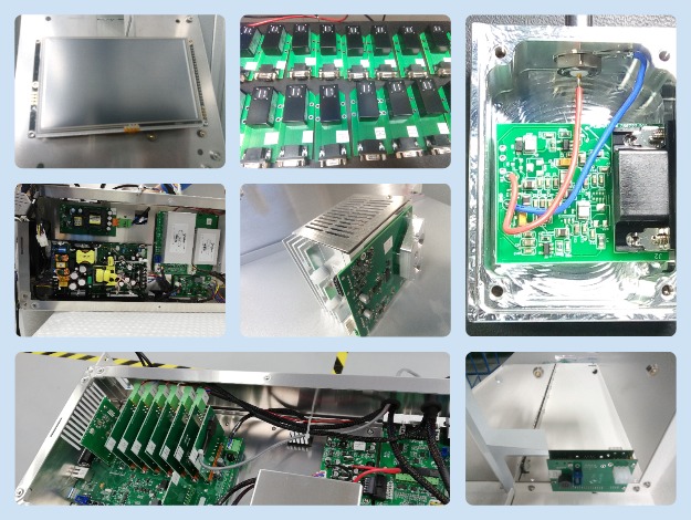 Assembly of electronic modules